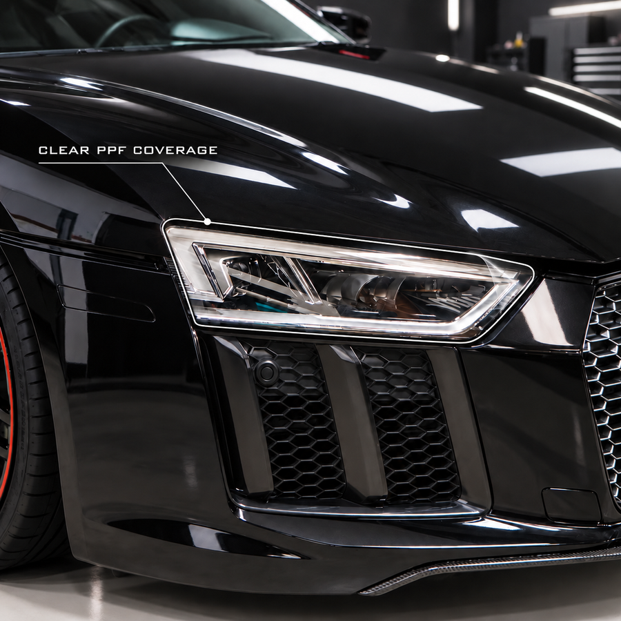 2016–2024 Audi R8 Clear Headlight Protection PPF Pre-Cut Kit