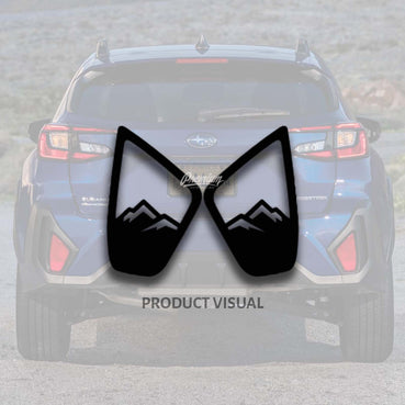 Rear Bumper Reflector w/ Mountain Range Overlays - Subaru Crosstrek (2024+)