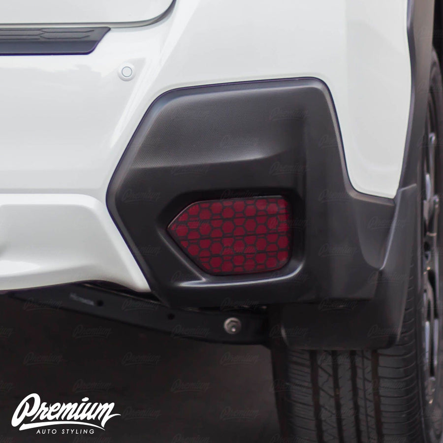 Smoked Honeycomb Rear Reflector Overlays | 2018-2022 Crosstrek