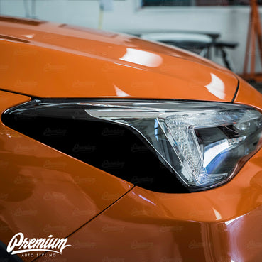 Headlight Amber Delete Gloss Black Vinyl Overlay