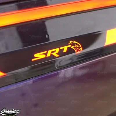 SRT HELLCAT - CENTER TAIL LIGHT DECAL - GLOSS BLACK | 2015-2022 DODGE CHARGER