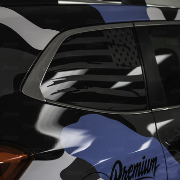 Distressed Flag Quarter Window DECAL | 2019-2022 Subaru Ascent