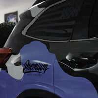 Distressed Flag Quarter Window DECAL | 2019-2022 Subaru Ascent