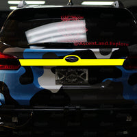 Trunk Trim Chrome Delete - Satin Black Vinyl Overlay | 2019-2022 Subaru Ascent