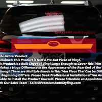 Trunk Trim Chrome Delete - Satin Black Vinyl Overlay | 2019-2022 Subaru Ascent