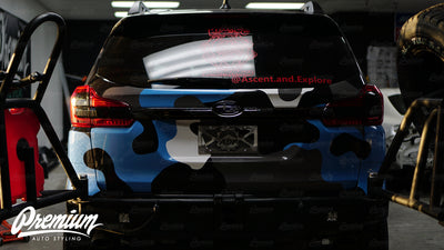 Trunk Trim Chrome Delete - Gloss Black Vinyl Overlay | 2019-2022 Subaru Ascent