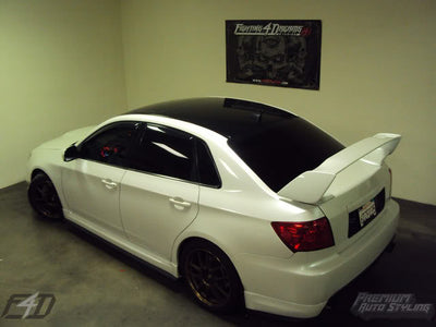 Gloss Black Roof Vinyl Overlay