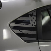 Distressed Flag Quarter Window DECAL
