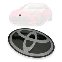Dark Gray Stealth - Front & Rear Vinyl Emblem Vinyl Overlay | 2022-2024 Toyota GR86
