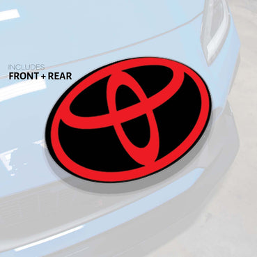 2022-2026 TOYOTA GR86 EMBLEM OVERLAY SET - Choose Your Colors (FRONT AND REAR EMBLEM OVERLAYS)