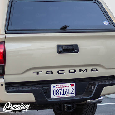 Tail Gate Lettering Inlays - Multiple Colors Available | Toyota Tacoma (2016-2023)