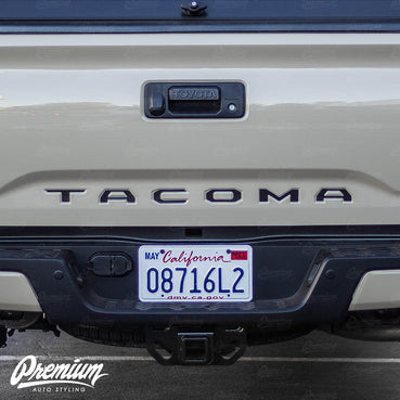 Tail Gate Lettering Inlays - Multiple Colors Available | Toyota Tacoma (2016-2023)