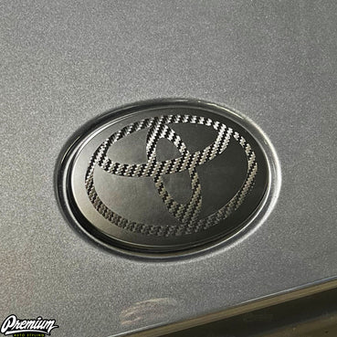 Carbon Stealth - Front & Rear Vinyl Emblem Vinyl Overlay | 2022-2024 Toyota GR86