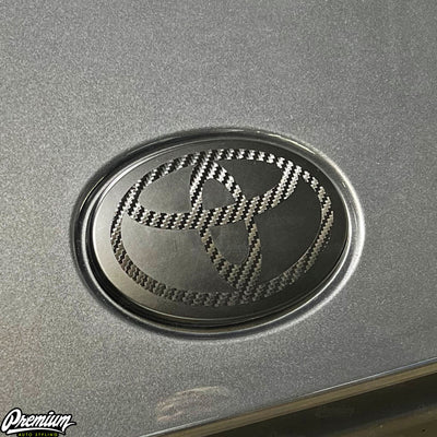 Carbon Stealth - Front & Rear Vinyl Emblem Vinyl Overlay | 2022-2024 Toyota GR86