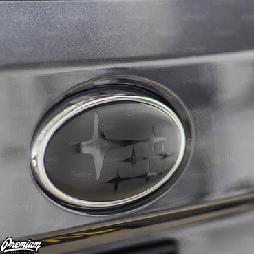 subaru outback emblem overlay set