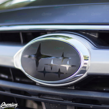 subaru outback emblem overlay set