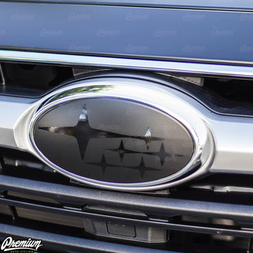 subaru outback emblem overlay set