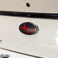 Shown with Satin Black Base and Red Stars