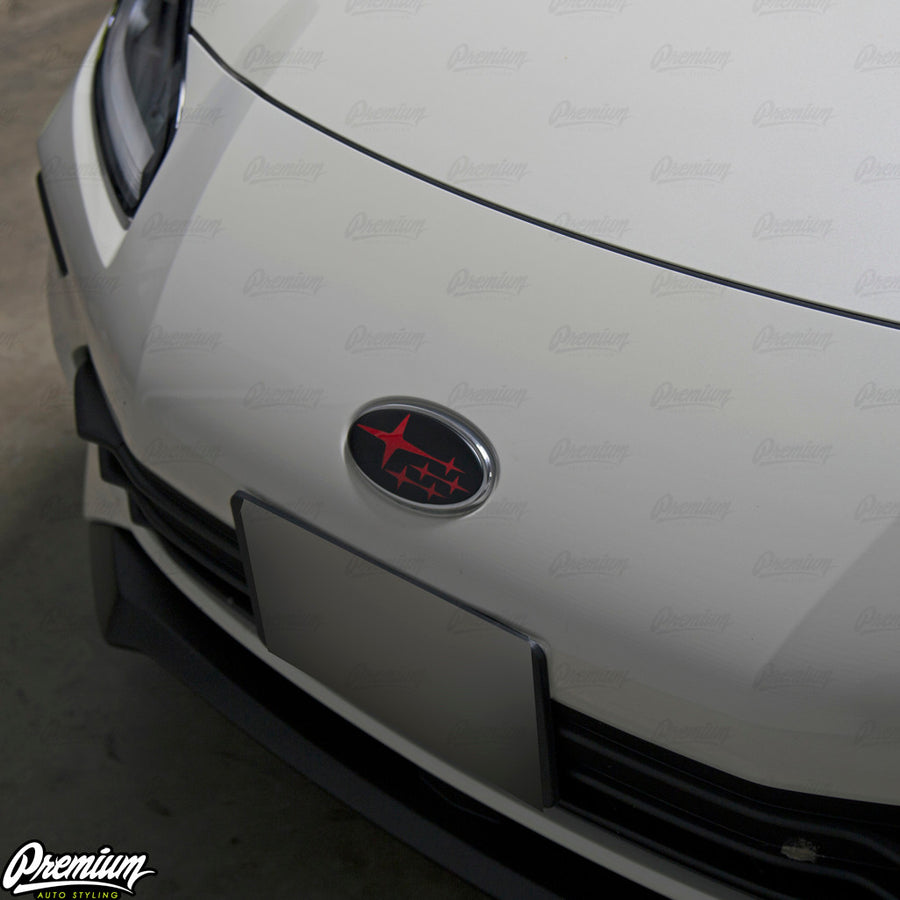 Shown with Satin Black Base and Red Stars