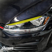 Headlight Sleek Eyelid Overlay - Blackout | 2018-2020 Volkswagen GTI (Halogen Only)