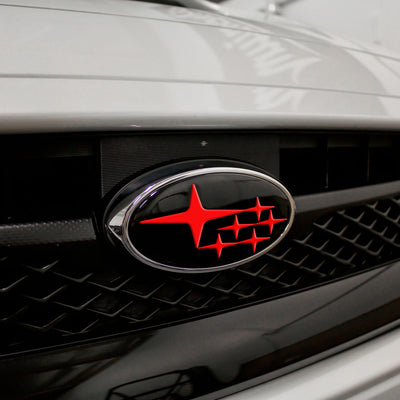 Front,Rear,& Steering Wheel Emblem Vinyl Overlay (Choose Your Color Combo)