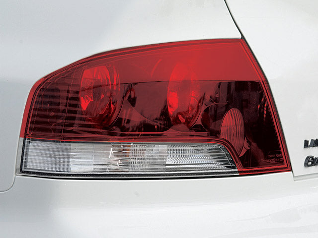 Red Tail Light Tint w/ Turn Signal Cut Out Overlays | 2006 - 2007 Mitsubishi Evolution IX  / EVO 9