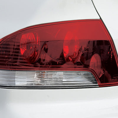 Red Tail Light Tint w/ Turn Signal Cut Out Overlays | 2006 - 2007 Mitsubishi Evolution IX  / EVO 9