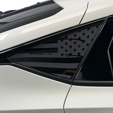 Honda Civic hatchback quarter window decal