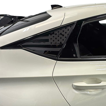 Honda Civic hatchback quarter window decal