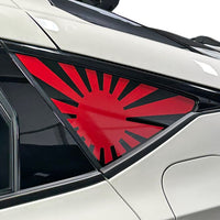 2022-2024 Honda Civic Hatchback | Quarter Window Rising Sun Flag  DECALs