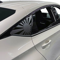 2022-2024 Honda Civic Hatchback | Quarter Window Rising Sun Flag  DECALs