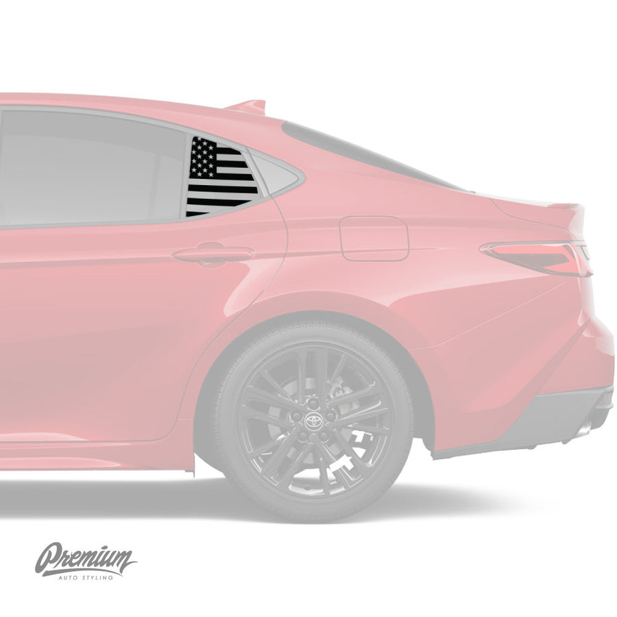 American Flag Quarter Window DECAL Window DECAL | 2025+ Toyota Camry