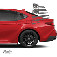 Distressed Flag Quarter Window DECAL | 2025+ Toyota Camry