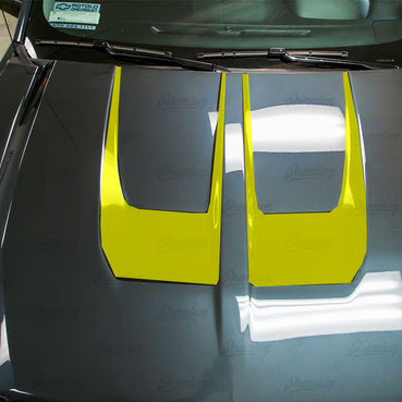 Big Fang Hood Stripe Kit v2 Vinyl Overlay - Multiple Colors Available | Chevy Silverado 2016-2018