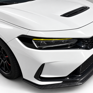 2022–2026 Honda Civic FL5 | Headlight Yellow DRL + Reflector Delete Pre-Cut Vinyl Eyelid Overlays