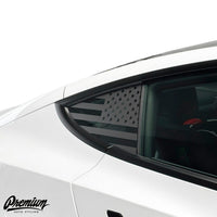 TESLA MODEL 3 | QUARTER WINDOW DECAL - US FLAG