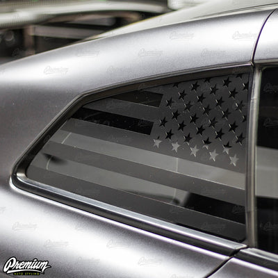 US FLAG Rear Quarter Window DECAL | 2009-2025 Nissan GTR