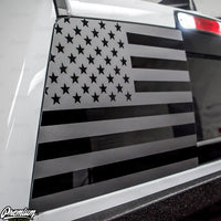 American Flag Rear Window DECAL - Satin Black / Satin Grey | 2019-2023 RAM 1500