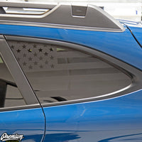 Rear Quarter Window US Flag DECAL - SATIN BLACK | 2020-2025 OUTBACK