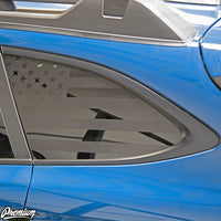 Rear Quarter Window US Flag DECAL - SATIN BLACK | 2020-2025 OUTBACK