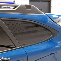 Rear Quarter Window US Flag DECAL - SATIN BLACK | 2020-2025 OUTBACK