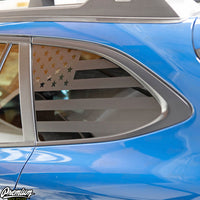 Rear Quarter Window US Flag DECAL - SATIN BLACK | 2020-2025 OUTBACK