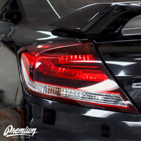 TailLight Reverse Light + Turn Signal Red Tint Overlays | 2014-2015 Honda Civic Coupe