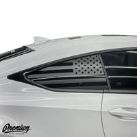 2015-2019 Lexus RC DISTRESSED US Flag Satin Black