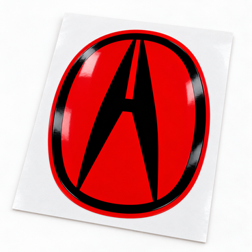 2022–2026 Acura MDX Front Emblem Pre-Cut Overlay | Heritage Red