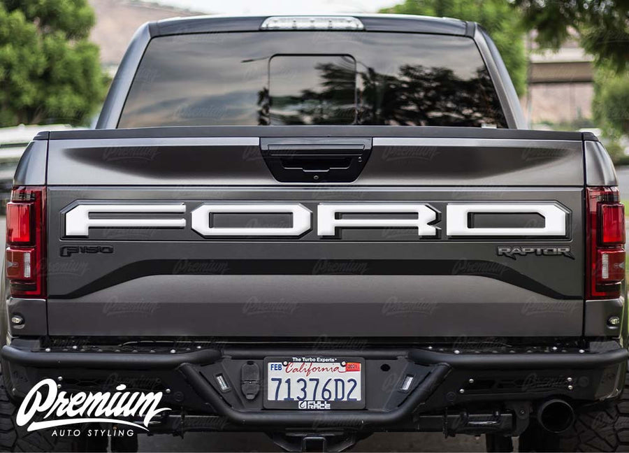Rear Tailgate Letter Overlay Kit | 17–18 Raptor
