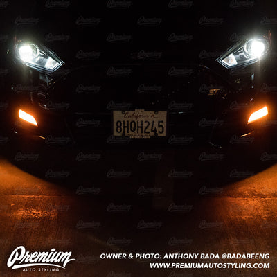 Fog Light Overlay - Amber Tint | 2015-2019 Ford Focus ST