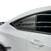 2015-2019 LEXUS RC F SPORT FLAG DECAL SATIN BLACK