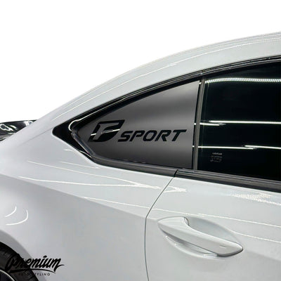 2015-2019 LEXUS RC F SPORT FLAG DECAL SATIN BLACK