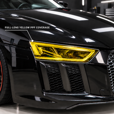 2016–2024 Audi R8 Yellow Headlight PPF Pre-Cut Protection Film Kit